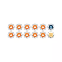 N4 Infinity Tokens Regular Orders Orange (12)-P00268