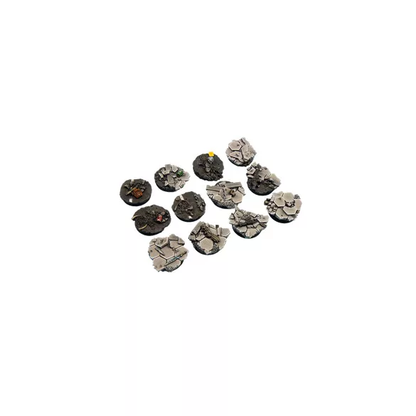 Urban Fight Bases, Round 25mm (5)-B03421
