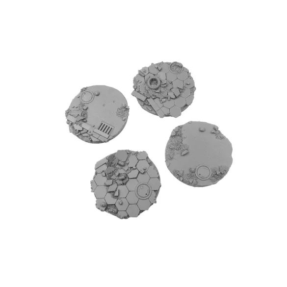 Urban Fight Bases, Round 55mm (1)-B03429
