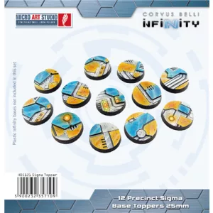 Precinct Sigma Base Topper Round 25mm (12)-H05121