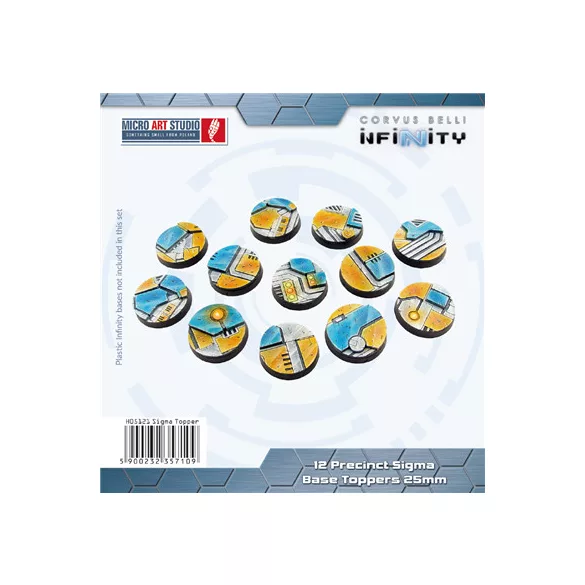 Precinct Sigma Base Topper Round 25mm (12)-H05121