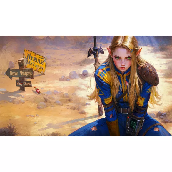 Kraken Wargames - TCG Mat 61x35cm - Fallout Zelda-AF-TCG-357