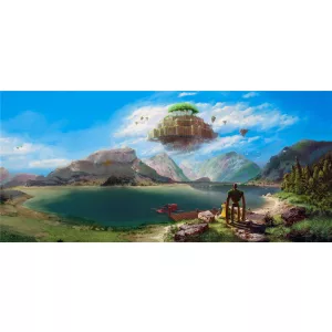 Kraken Wargames - Gamer Mousepad 90x40cm - Castle in the Sky-AF-GMP-133