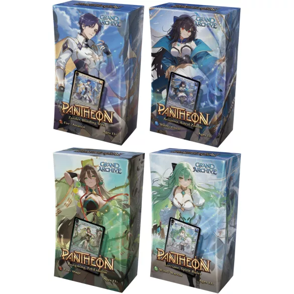 Grand Archive TCG: Radiant Origins Pantheon Deck Set (4 pakli) - angol kiadás