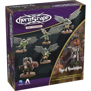 Heroscape Rising Tide - Wing Commander Tuck Harrigan and Vorid Glidestrikers Army Expansion - EN
