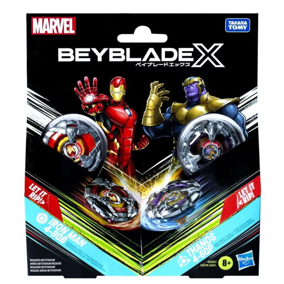 Beyblade X Marvel Collab Iron Man 4-80B vs. Thanos 4-60P-G0287ES0