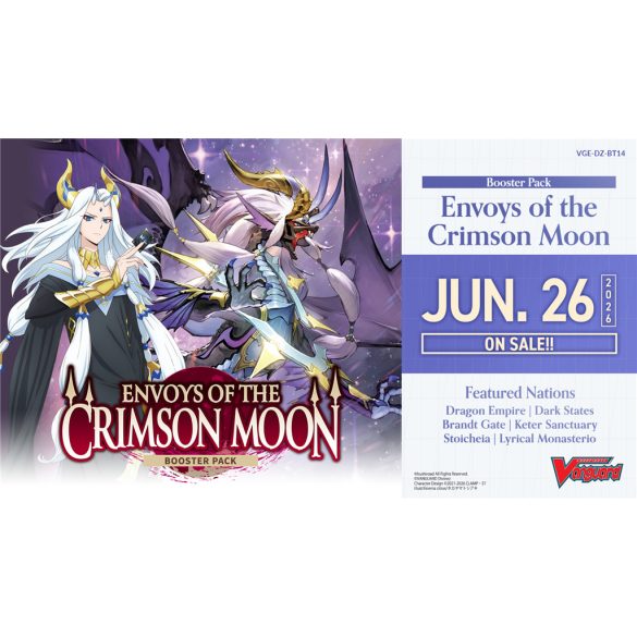 Cardfight!! Vanguard - Envoys of the Crimson Moon Booster Display (16 Packs) - EN-VGE-DZ-BT14