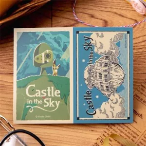 Castle in the Sky - Retro Stickers - Robot & Castle Laputa-MOVIC-78460