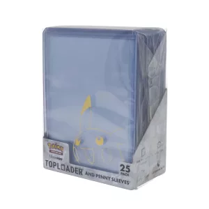 UP - Pikachu Toploader And Penny Sleeves Combo Pack For The Pokémon Trading Card Game (25 Pack)-16663