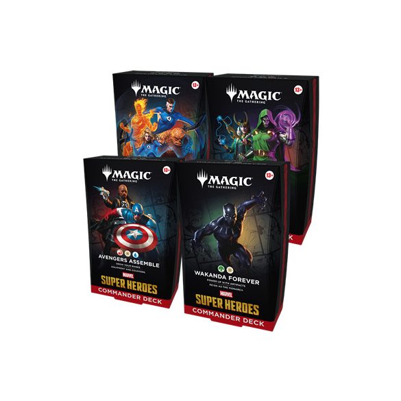MTG - Marvel Super Heroes Commander Deck Display (4 Decks) - EN-D53610001
