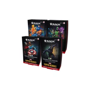 MTG - Marvel Super Heroes Commander Deck Display (4 pakli) - francia nyelvű kiadás