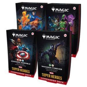 MTG - Marvel Super Heroes Commander Deck Display (4 Decks) - IT-D53611030