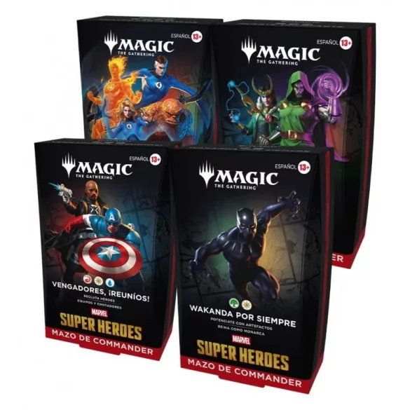 MTG - Marvel Super Heroes Commander Deck Display (4 Decks) - SP