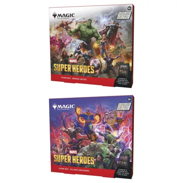 MTG - Marvel Super Heroes Scene Box Display (4 Boxes) - EN