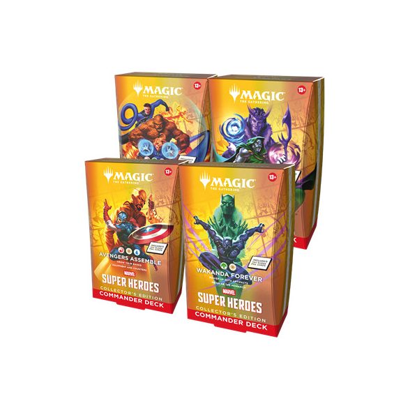 MTG - Marvel Super Heroes Collector's Commander Deck Display (4 Decks) - EN-D53620000