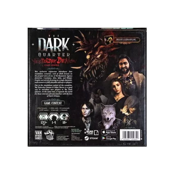 The Dark Quarter - Yesterday Demon társasjáték (angol nyelvű kiadás)
