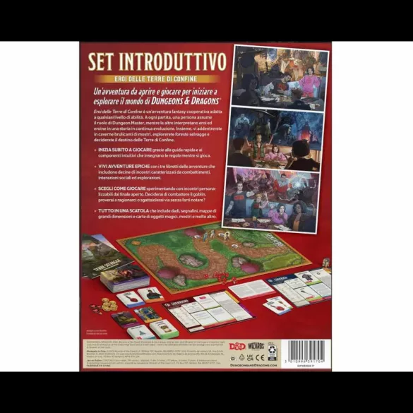D&D Starter Set: Heroes of the Borderlands szerepjáték kezdőszett, olasz kiadás