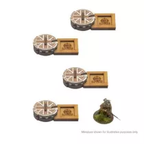 Bolt Action MDF Unit Pin Markers - Great Britain-408800013