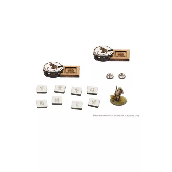 Bolt Action MDF Artillery zooming in Markers - British 8th Army-408800039