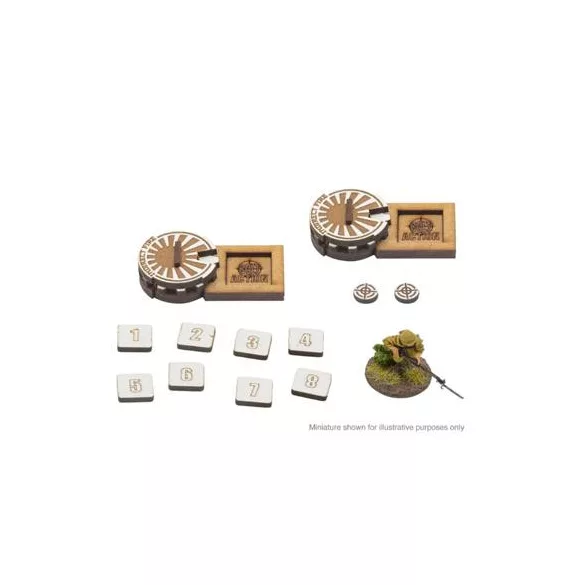 Bolt Action MDF Artillery zooming in Markers - Japan-408800021