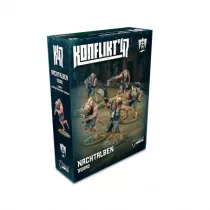 Konflikt '47 Axis Nachtalben Squad with StG 44Z resin miniatűra osztag