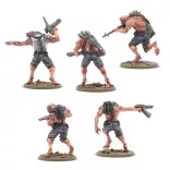 Konflikt '47 Axis Nachtalben Squad with StG 44Z resin miniatűra osztag
