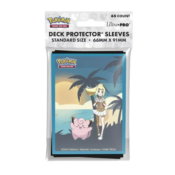 UP - Lillie and Clefairy 65ct DECK PROTECTOR® Sleeves for the Pokémon Trading Card Game-16757