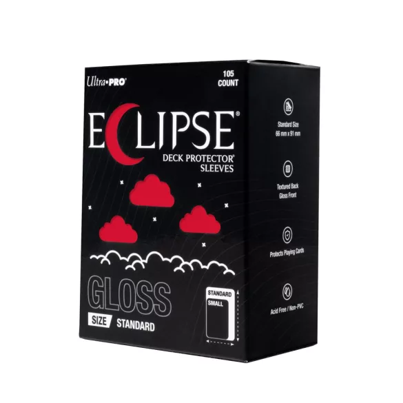 ECLIPSE® Gloss Standard DECK PROTECTOR® Sleeves: Apple Red - 105ct-16704