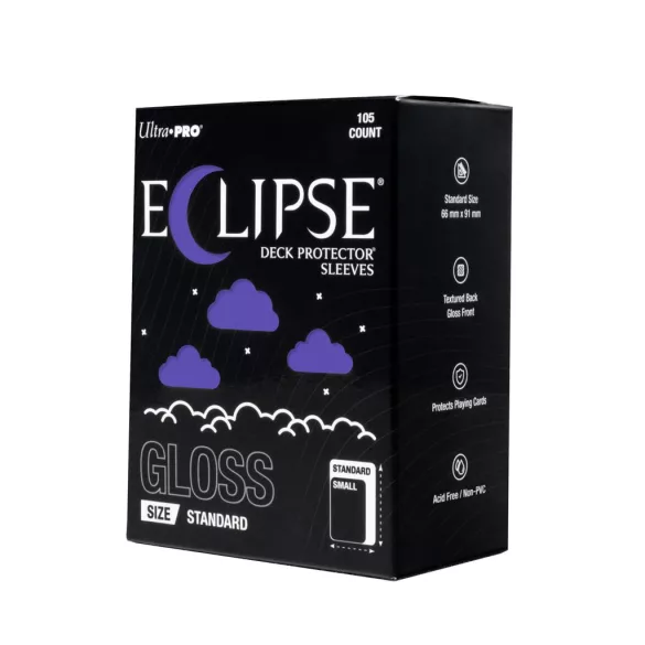 ECLIPSE® Gloss Standard DECK PROTECTOR® Sleeves: Royal Purple - 105ct-16706