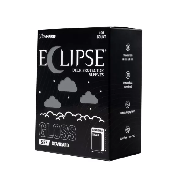 ECLIPSE® Gloss Standard DECK PROTECTOR® Sleeves: Smoke Grey - 105ct-16709