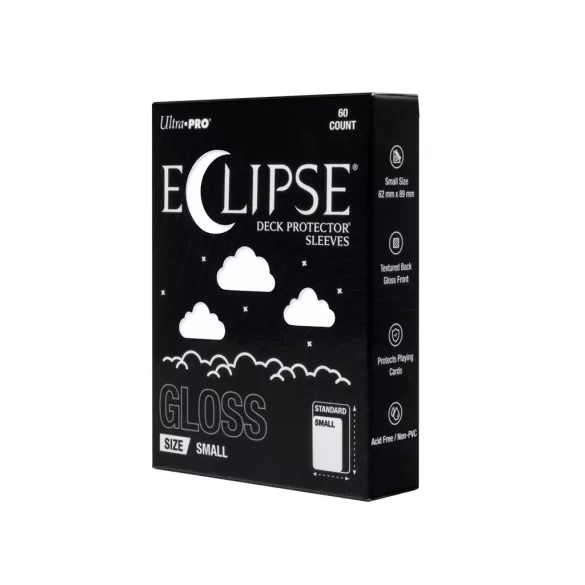 ECLIPSE® Gloss Small DECK PROTECTOR® Sleeves: Arctic White - 60ct-16711