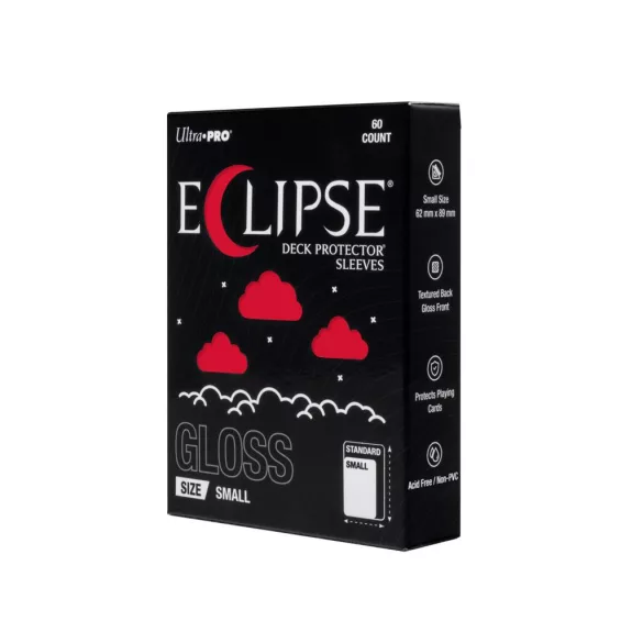 ECLIPSE® Gloss Small DECK PROTECTOR® Sleeves: Apple Red - 60ct-16714