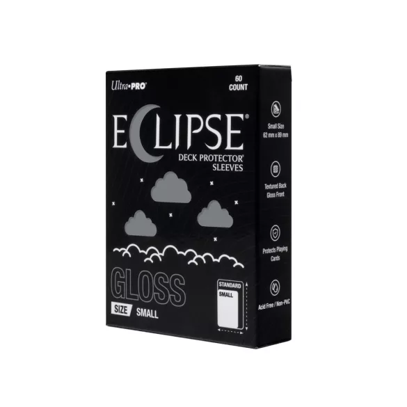 ECLIPSE® Gloss Small DECK PROTECTOR® Sleeves: Smoke Grey - 60ct-16719