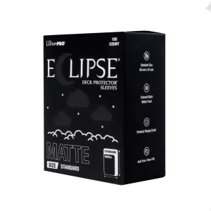 ECLIPSE® Matte Standard DECK PROTECTOR® Sleeves: Jet Black - 105ct-16680