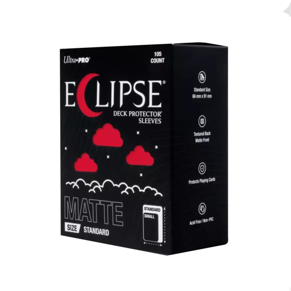ECLIPSE® Matte Standard DECK PROTECTOR® Sleeves: Apple Red - 105ct-16684