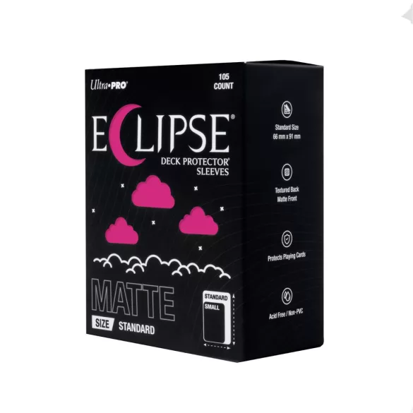ECLIPSE® Matte Standard DECK PROTECTOR® Sleeves: Hot Pink - 105ct-16688