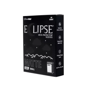 ECLIPSE® Matte Small DECK PROTECTOR® Sleeves: Jet Black - 60ct-16690