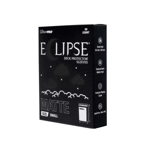 ECLIPSE® Matte Small DECK PROTECTOR® Sleeves: Jet Black - 60ct-16690