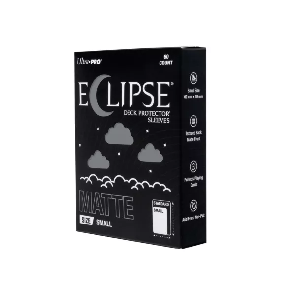 ECLIPSE® Matte Small DECK PROTECTOR® Sleeves: Smoke Grey - 60ct-16699