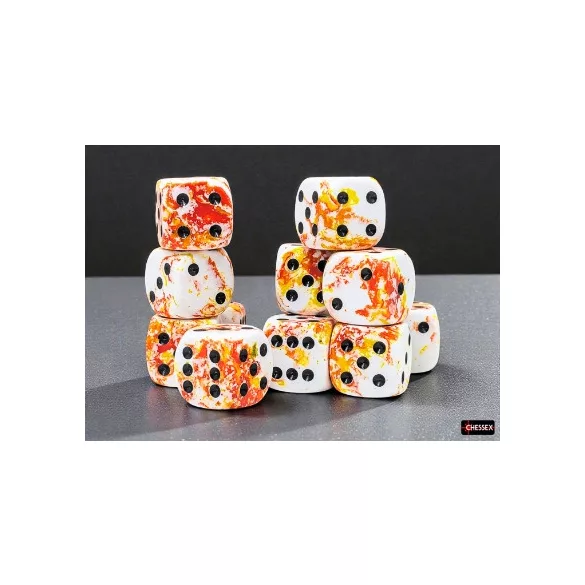 Brush Dice d6 Dice Block Sampler - 12 mm és 16 mm vegyes készlet