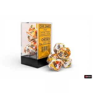 Brush Polyhedral Sunrise/black 7-Die Set-24403