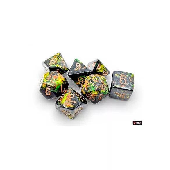 Brush Polyhedral Deep Forest/gold 7-Die Set-24405