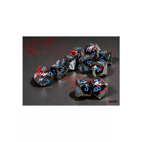 Brush Dark Side/blue Set of Ten d10s-24208