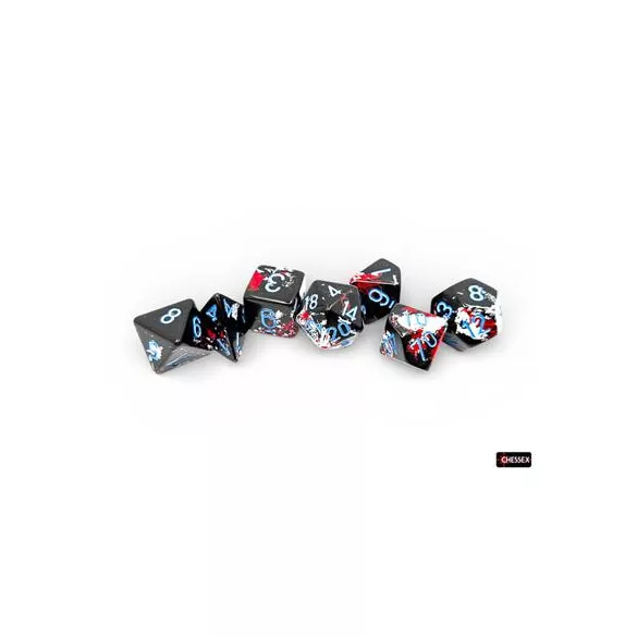 Brush Polyhedral Dark Side/blue 7-Die Set-24408