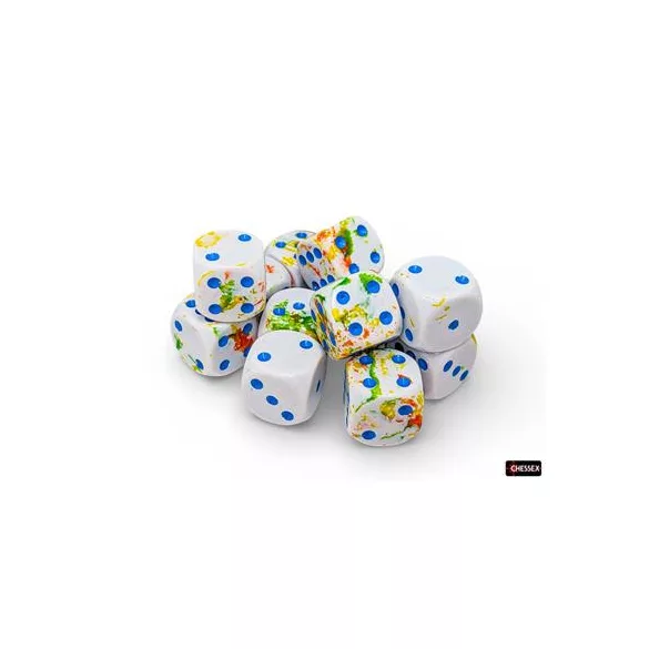 Brush Breezy/blue 16mm d6 Dice Block (12 dice)-24609