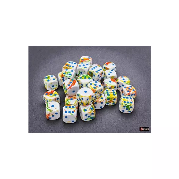 Brush Breezy/blue 12mm d6 Dice Block (36 dice)-24809