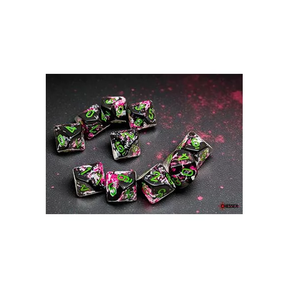Brush Paintball/green Set of Ten d10s-24214