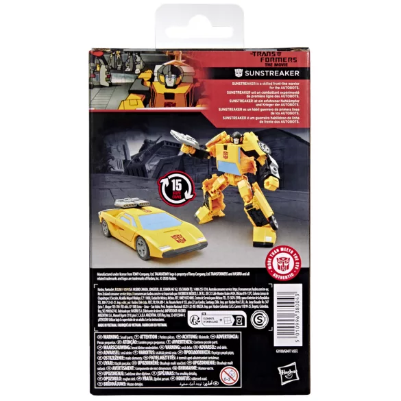 Transformers Studio Series The Transformers: The Movie Deluxe Class Sunstreaker-G19305X0