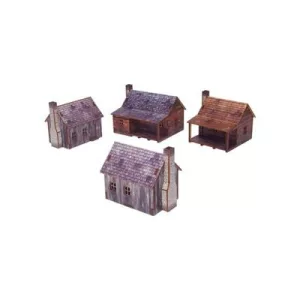 New World Houses PREPAINTED Epic Battles Scale [15mm/1:100]-H00259