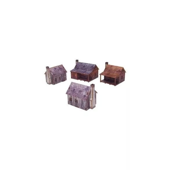 New World Houses PREPAINTED Epic Battles Scale [15mm/1:100]-H00259